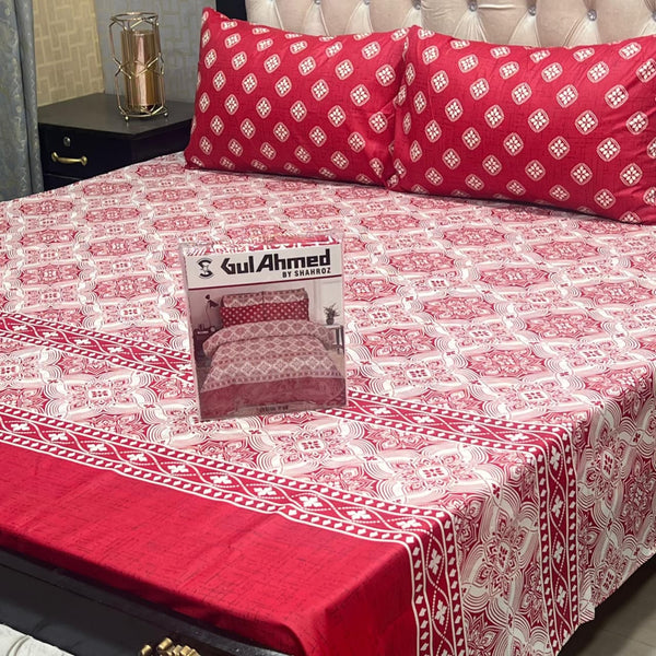 Gul Ahmed Cotton Bedsheets King size
