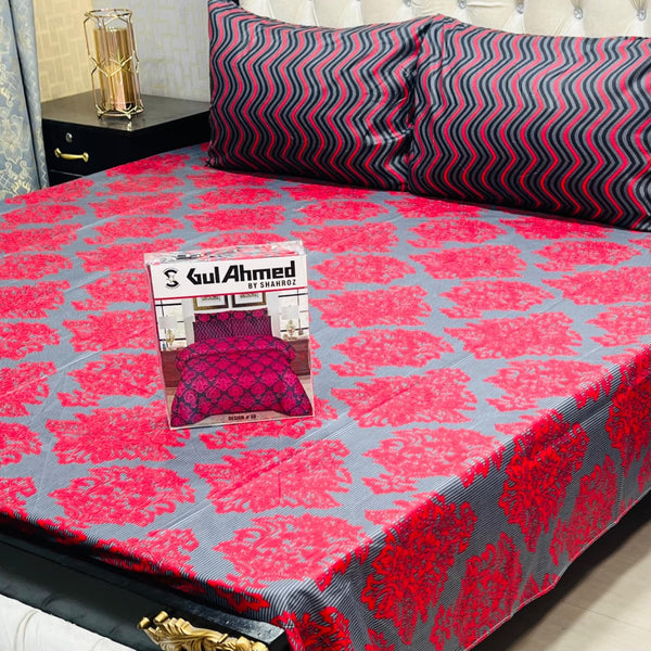 Gul Ahmed Cotton Bedsheets King size