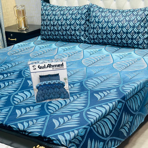 Gul Ahmed Cotton Bedsheets King size