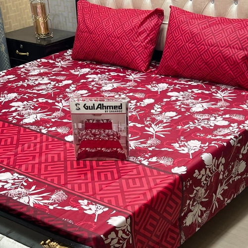 Gul Ahmed Cotton Bedsheets King size