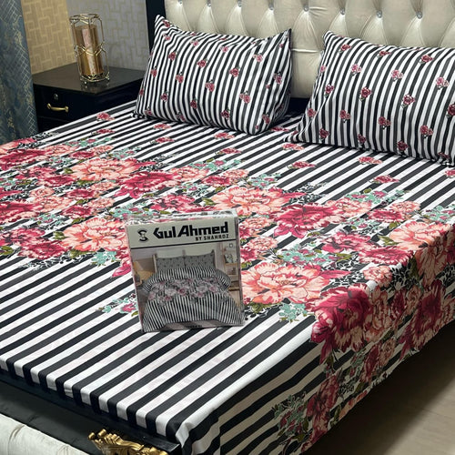 Gul Ahmed Cotton Bedsheets King size