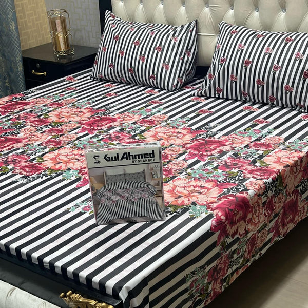 Gul Ahmed Cotton Bedsheets King size