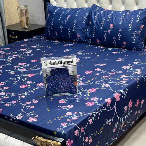 Gul Ahmed Cotton Bedsheets King size