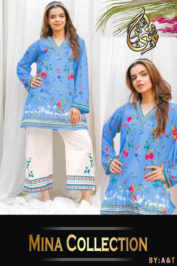 Women's 2Pc Lawn suit