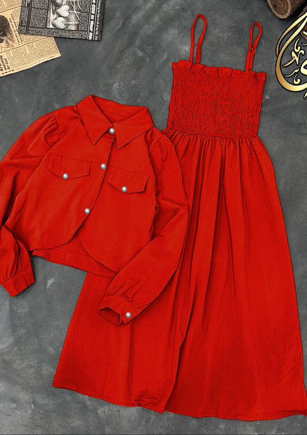 2Pcs Romper Frock for Girls